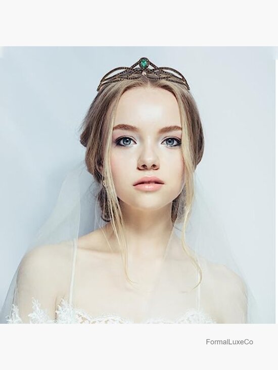 Baroque Crystal Crown Tiara Headband Wedding Bride Hair Accessory